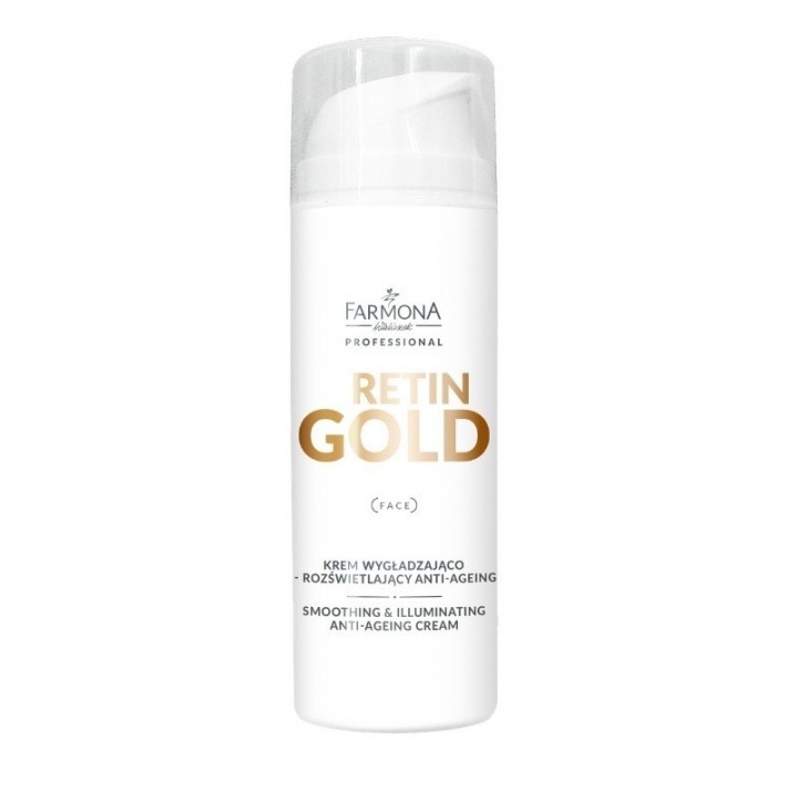 FARMONA RETIN GOLD - Krem wygładzająco - rozświetlający anti age 150 ml