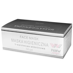 Disposable Hygienic Masks FACE MASK 3-Layers - set of 50 pcs. - GRAY