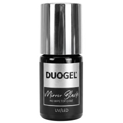 Top hybrydowy 6ml - Top Coat MIRROR BLACK No Wipe