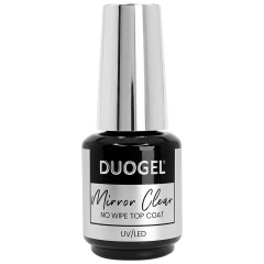 Top hybrydowy 15ml - Top Coat MIRROR CLEAR No Wipe