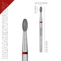 Frez Diamentowy DIAMOND EGG (Jajko) EG-Fi23R